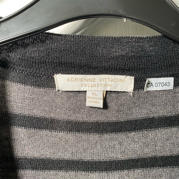 Black & Grey Adrienne Vittadini Cardigan - Picture 3 of 4